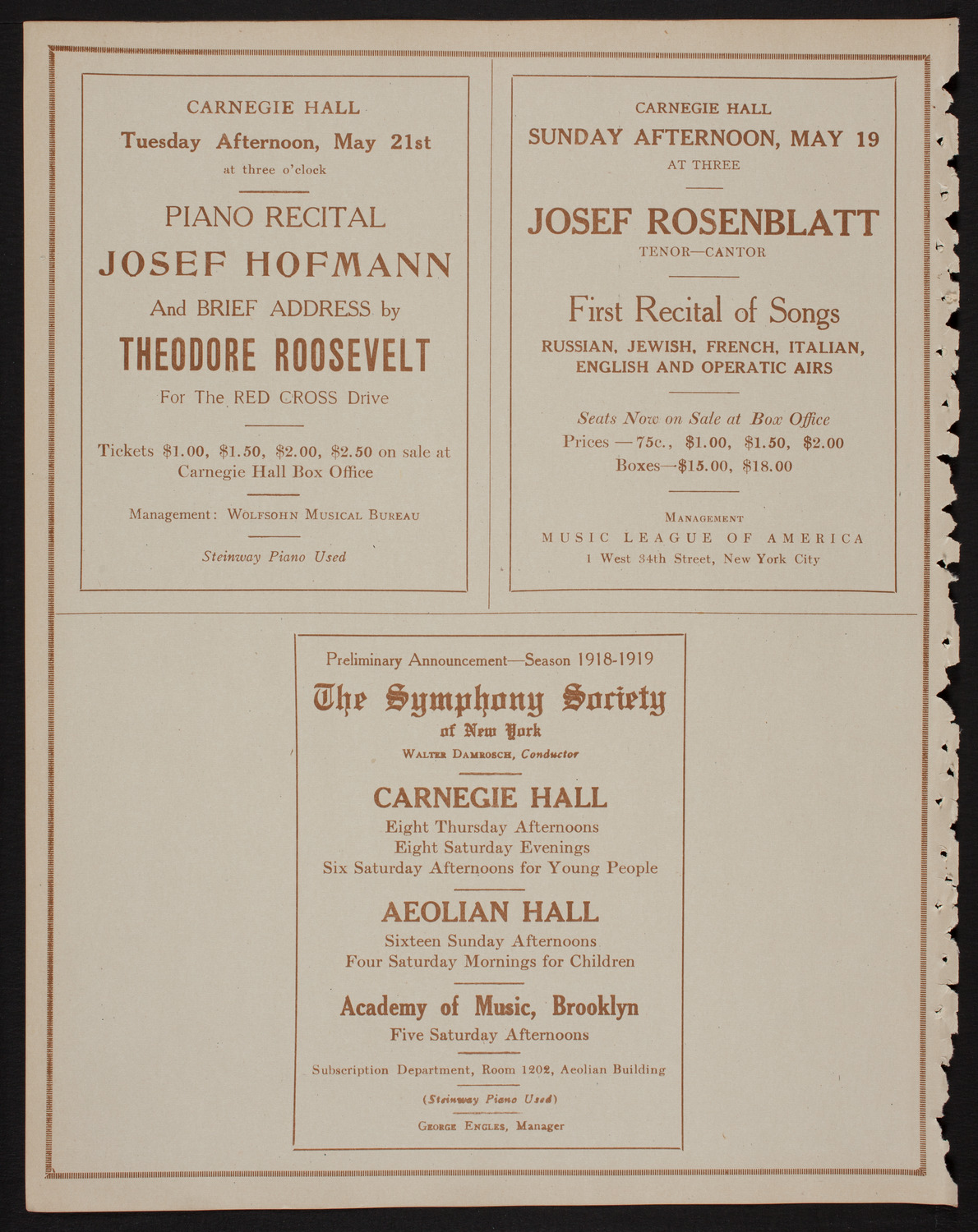 Swedish Singing Society Lyran, May 12, 1918, program page 8
