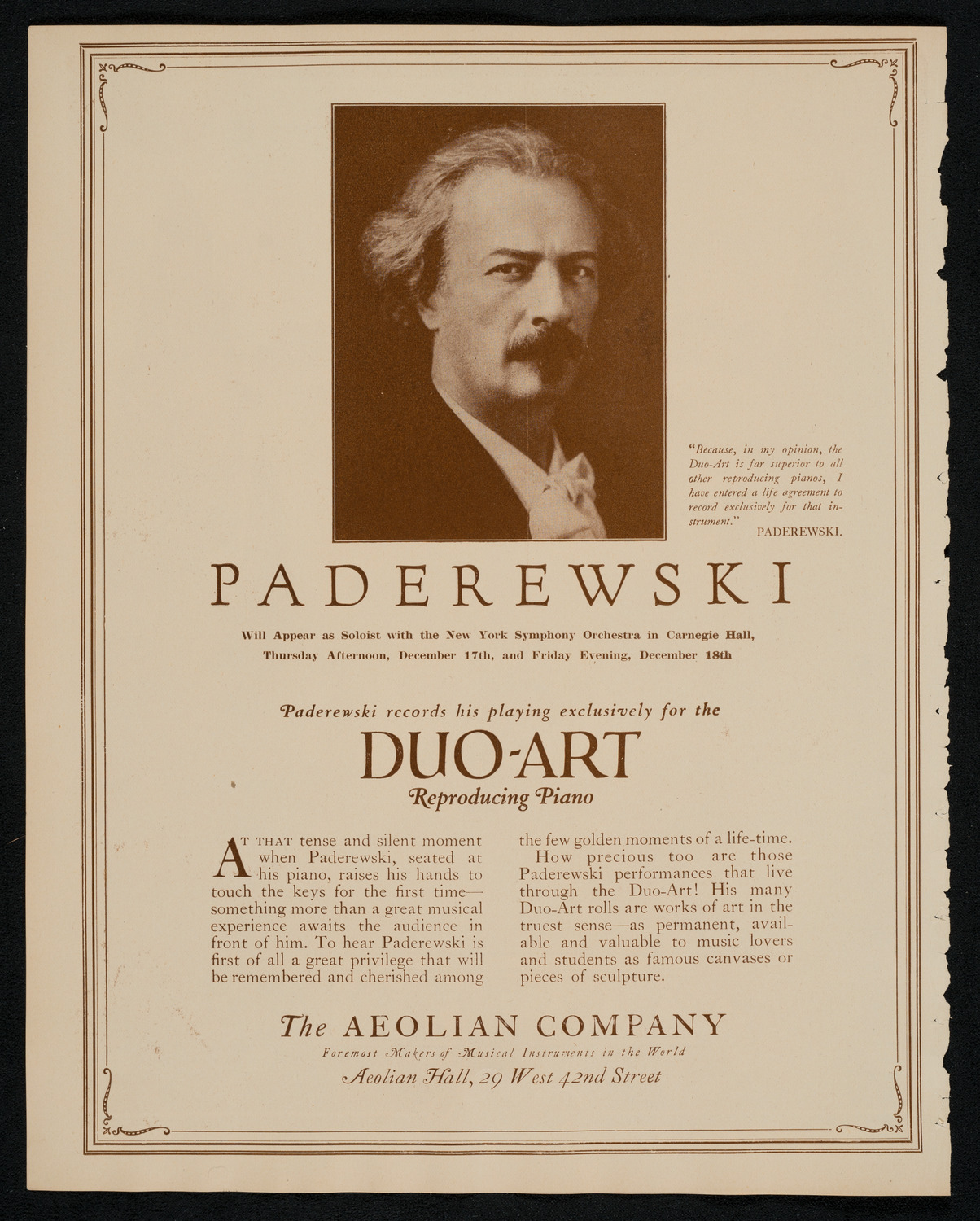 New York Symphony Orchestra, December 17, 1925, program page 2