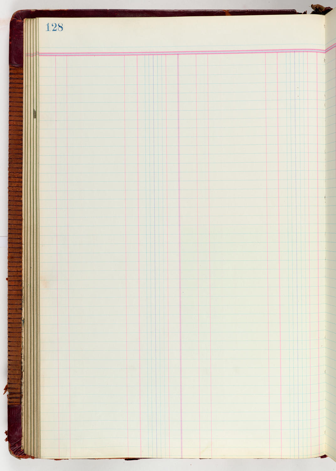 Music Hall Accounting Ledger Journal, volume 6, page 128
