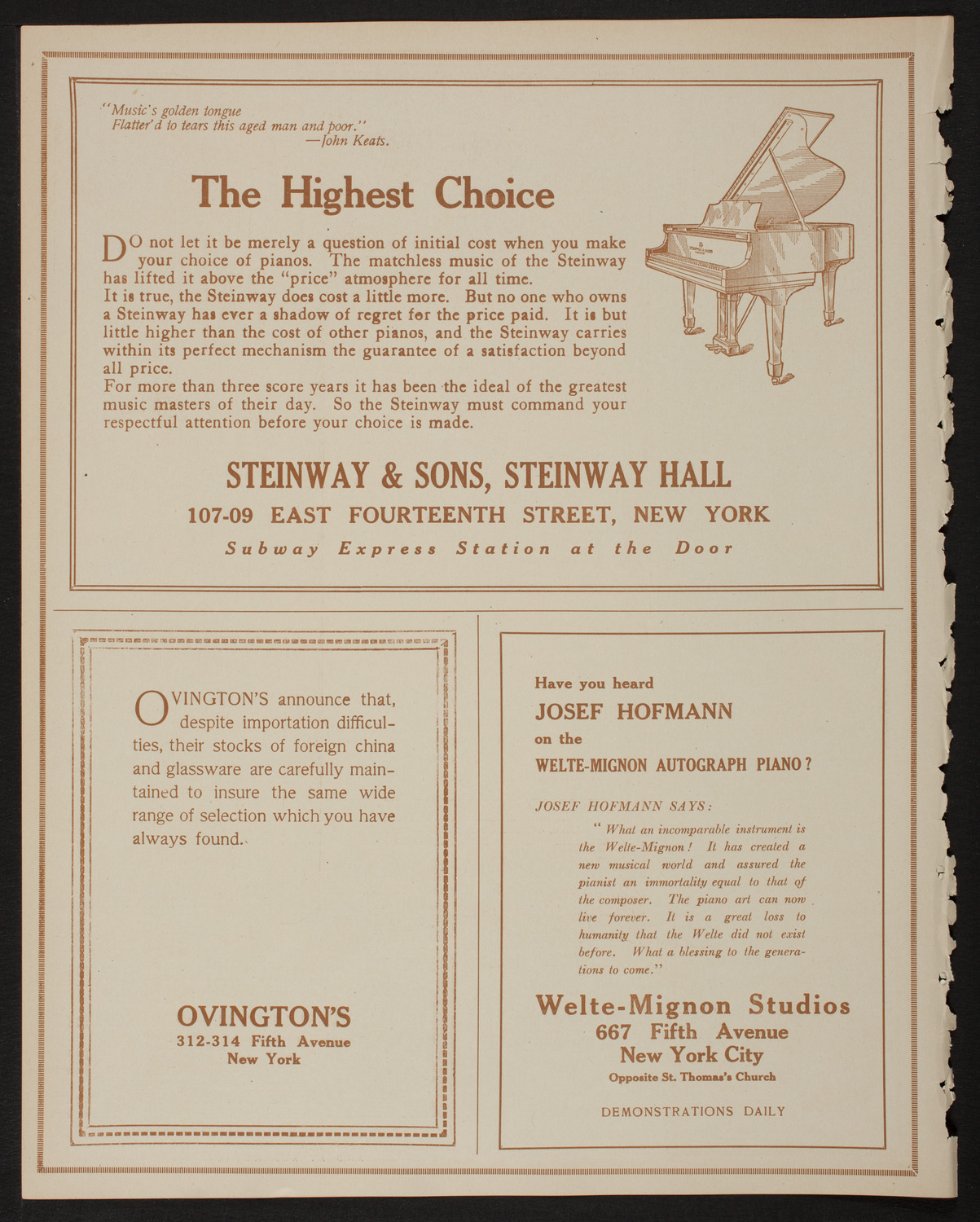 Ethel Leginska, Piano, March 11, 1918, program page 4