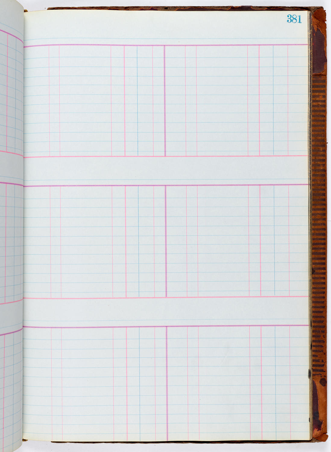 Music Hall Accounting Ledger, volume 1, page 381
