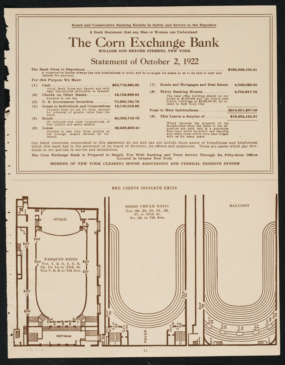 Philadelphia Orchestra, October 31, 1922, program page 11