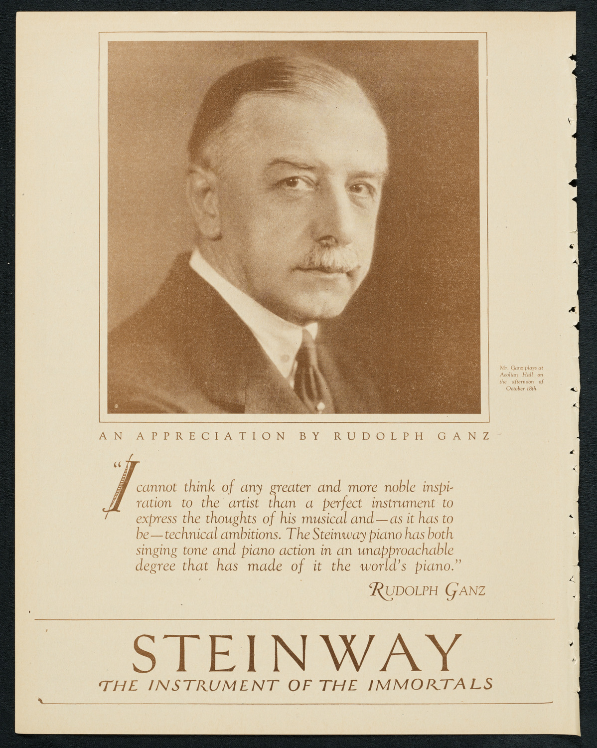 Philadelphia Orchestra, October 16, 1923, program page 4