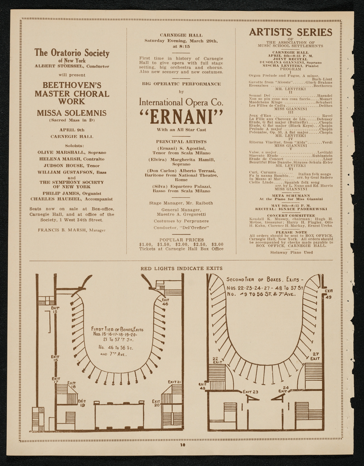 Philadelphia Orchestra, March 25, 1924, program page 10