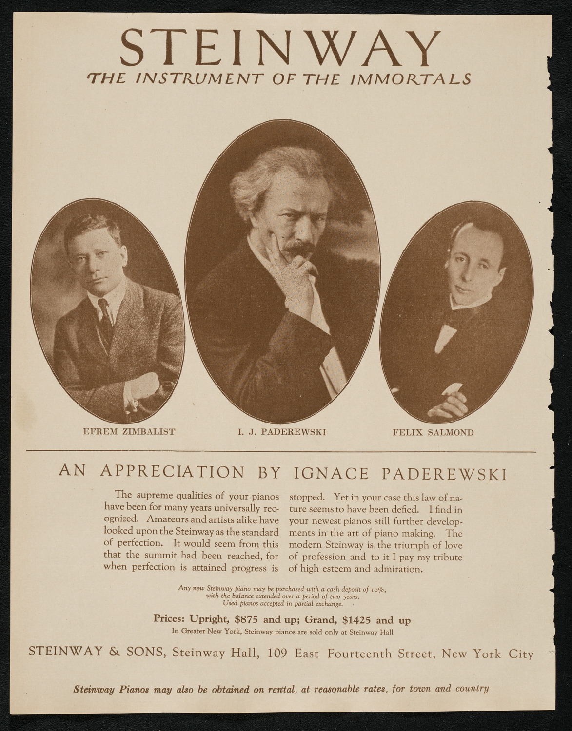 Benefit: American Committee for Relief of German Children, May 11, 1924, program page 4