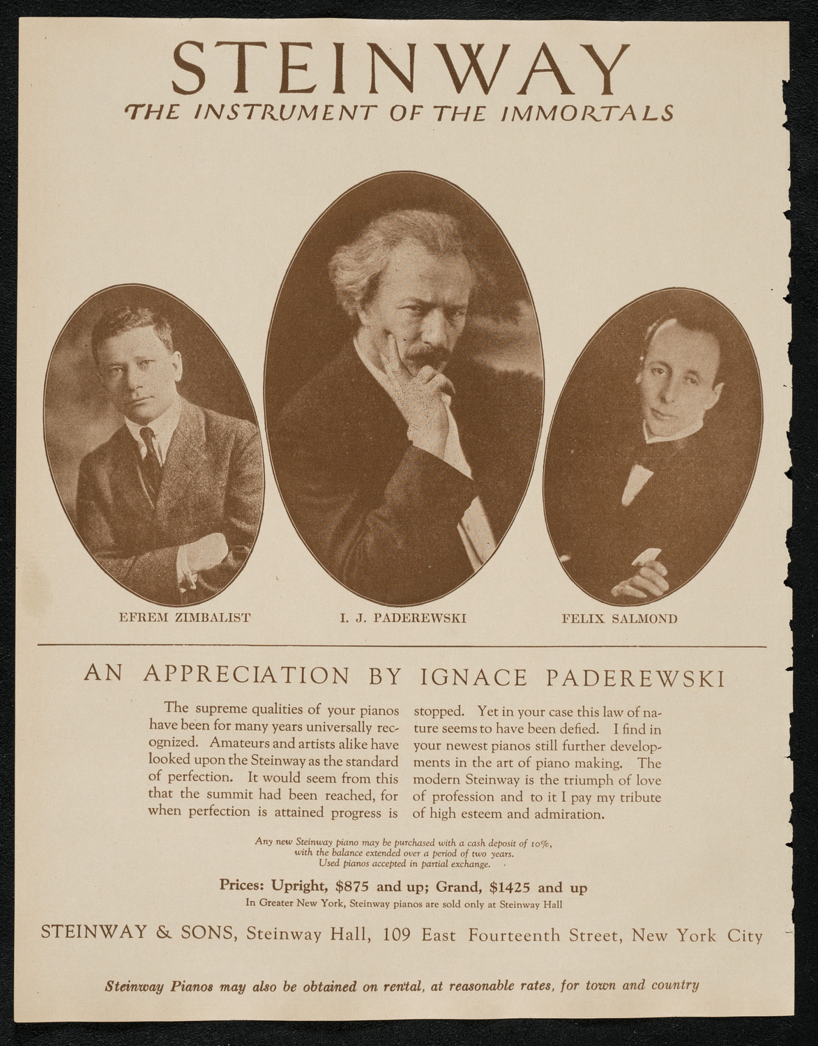 Benefit: American Committee for Relief of German Children, May 11, 1924, program page 4