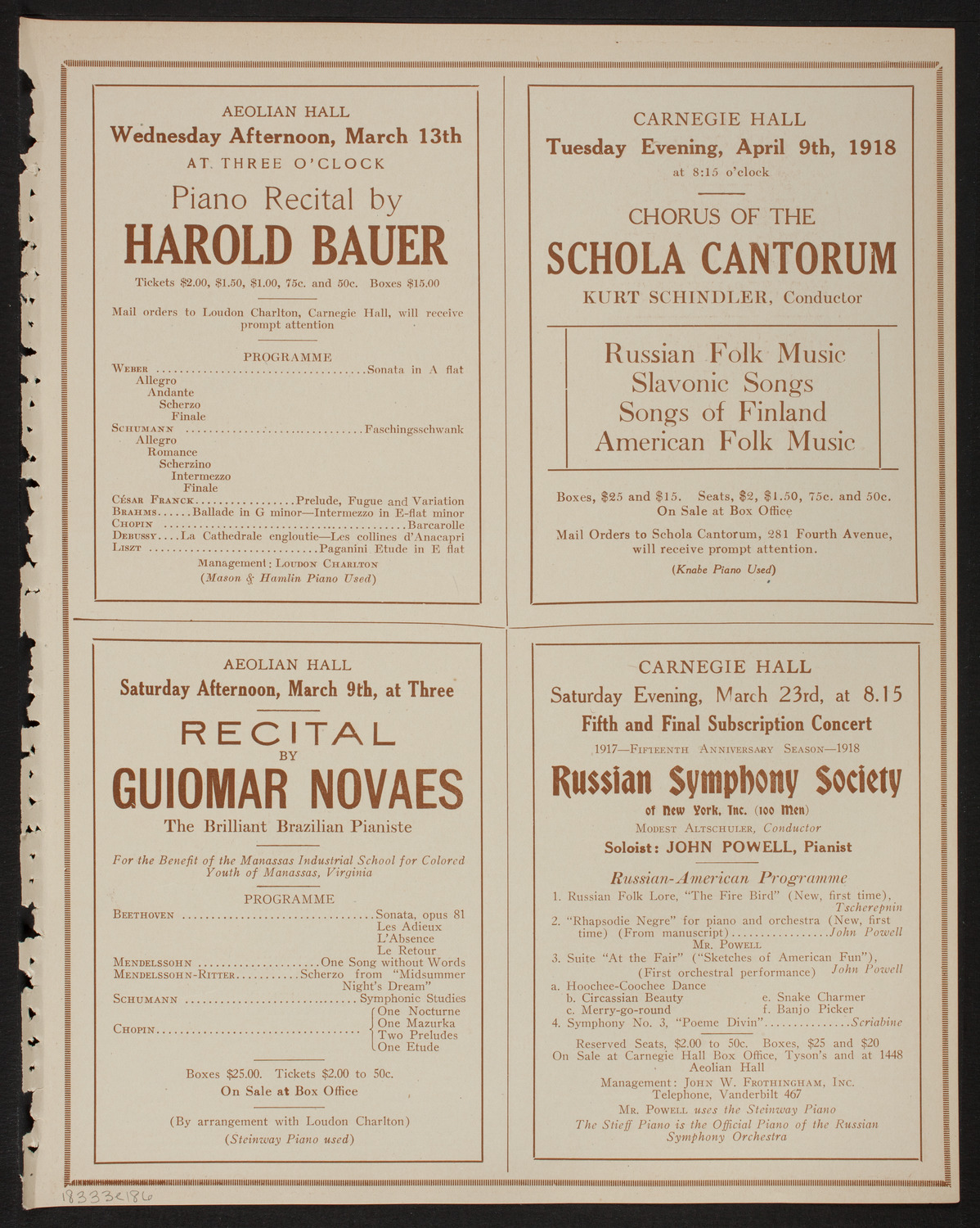 Maude Fay, Soprano, March 3, 1918, program page 11