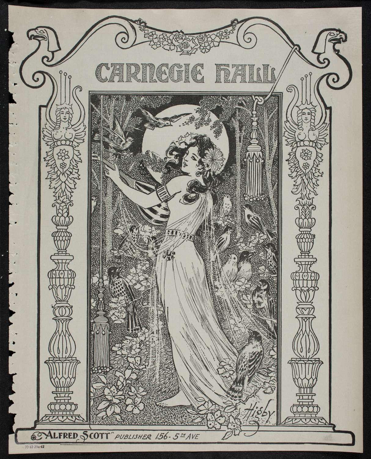 New York Philharmonic, December 29, 1912, program page 1