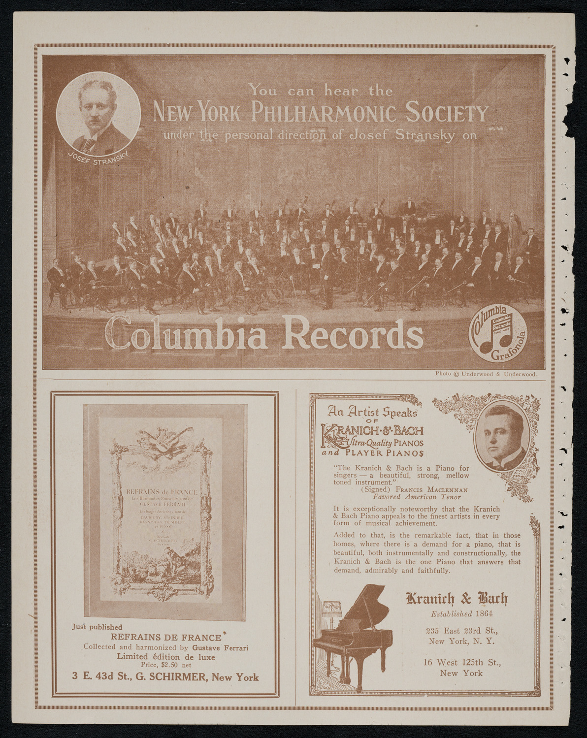 New York Philharmonic, January 2, 1921, program page 6