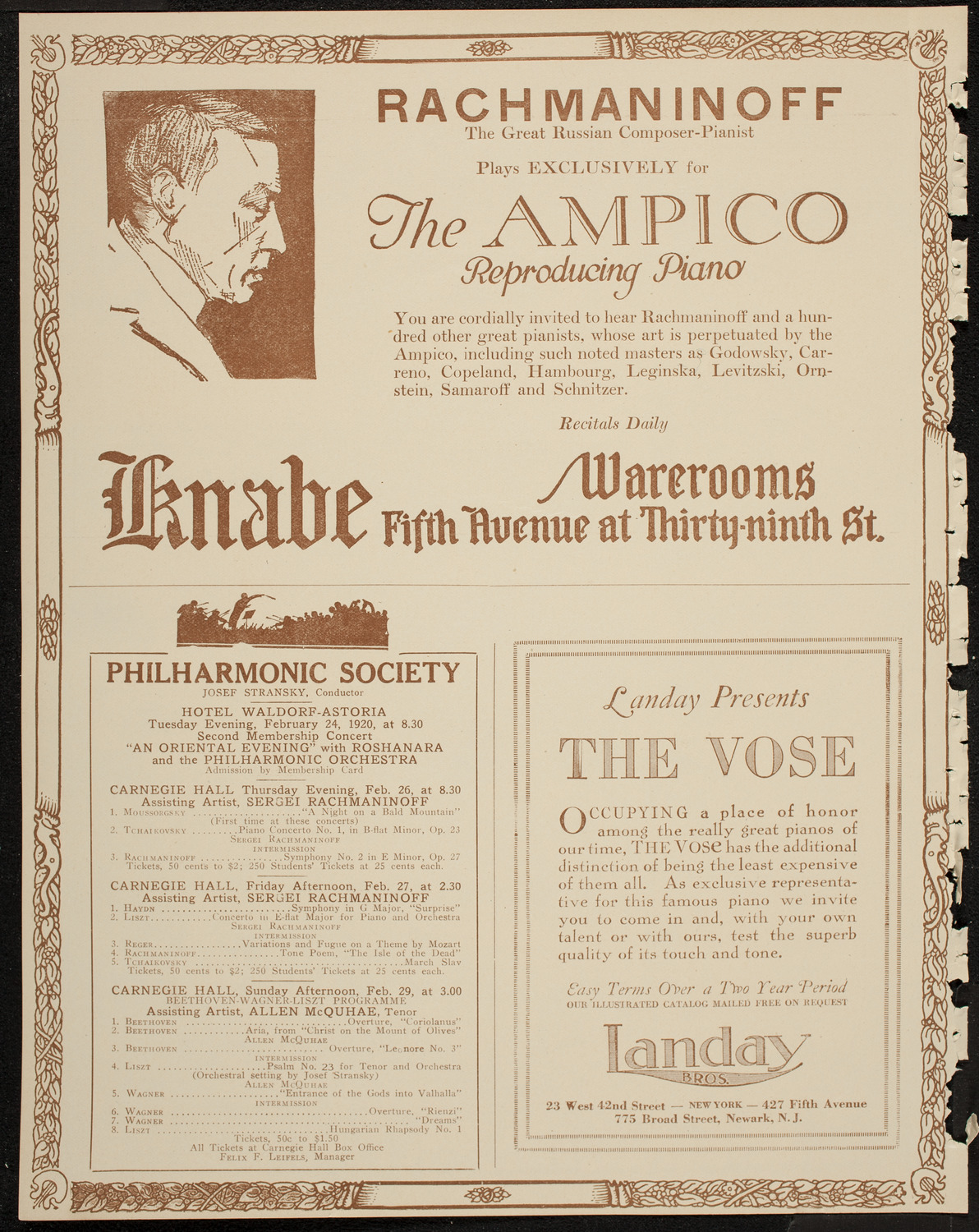 Mabel Garrison, Soprano, February 23, 1920, program page 12