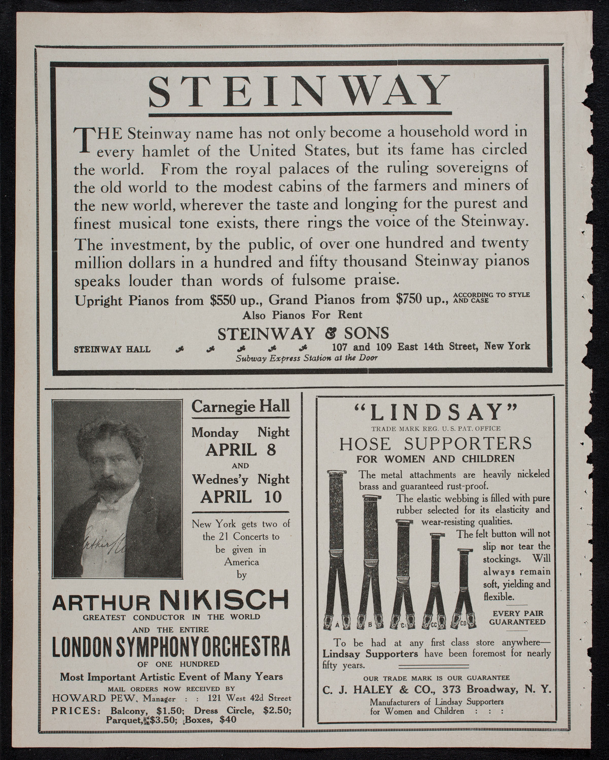 Elena Gerhardt, Soprano, January 24, 1912, program page 4