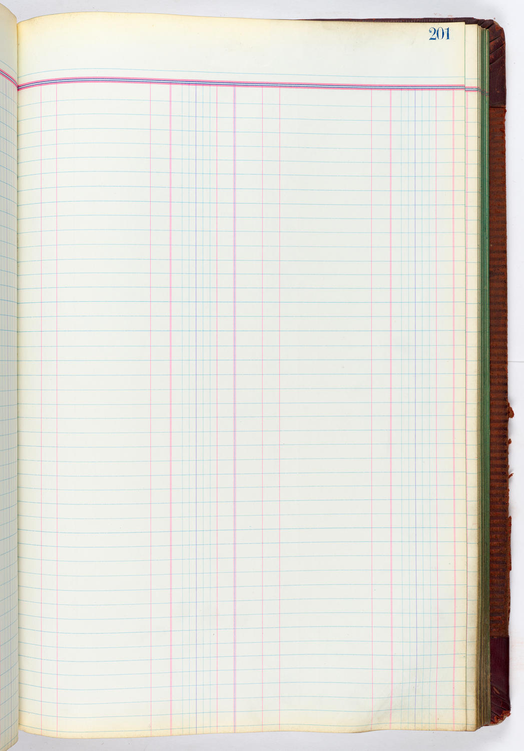 Music Hall Accounting Ledger, volume 4, page 201
