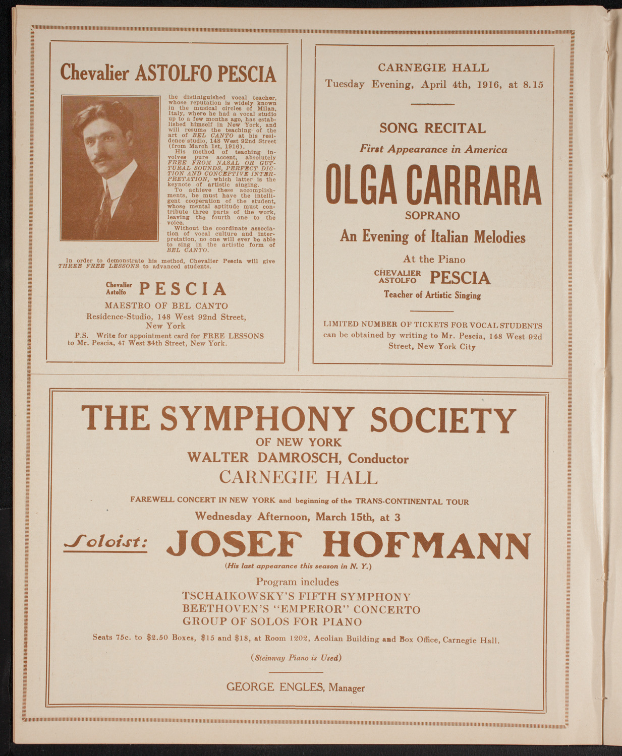 Symphony Concert for Young People, March 11, 1916, program page 8