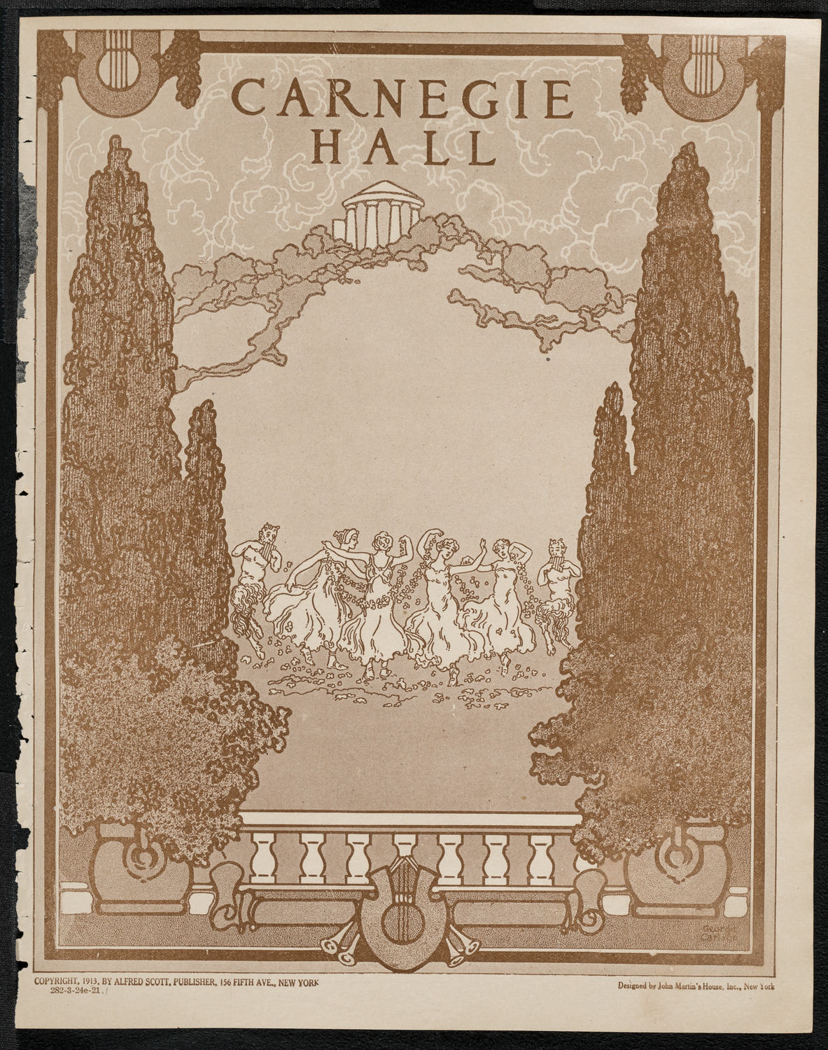 New York Philharmonic, March 24, 1921, program page 1
