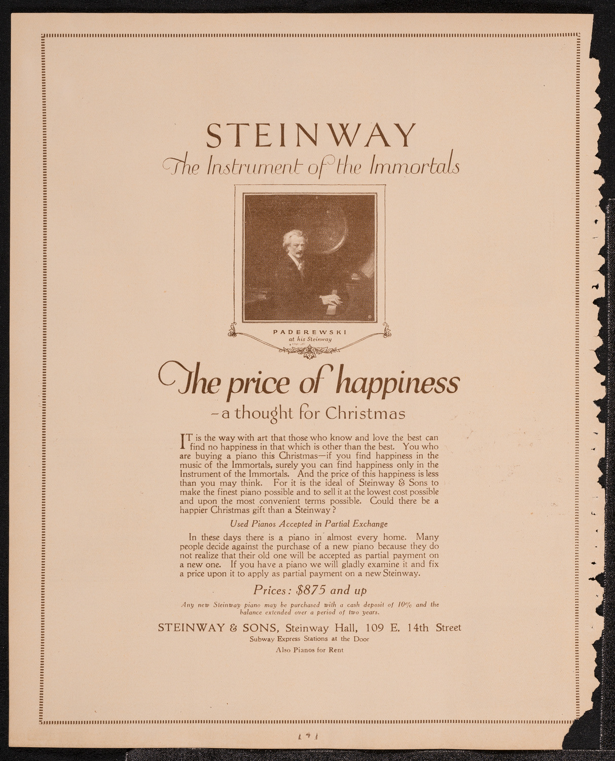 Benefit: Martin-Smith Music School, December 29, 1921, program page 4