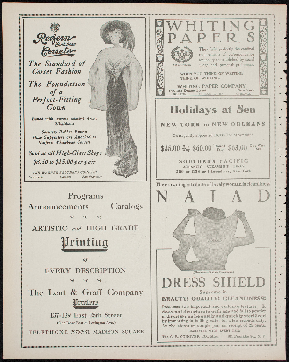 Shakespeare Birthday Festival: The Ben Greet Players and The Volpe Symphony Orchestra, April 22, 1911, program page 2