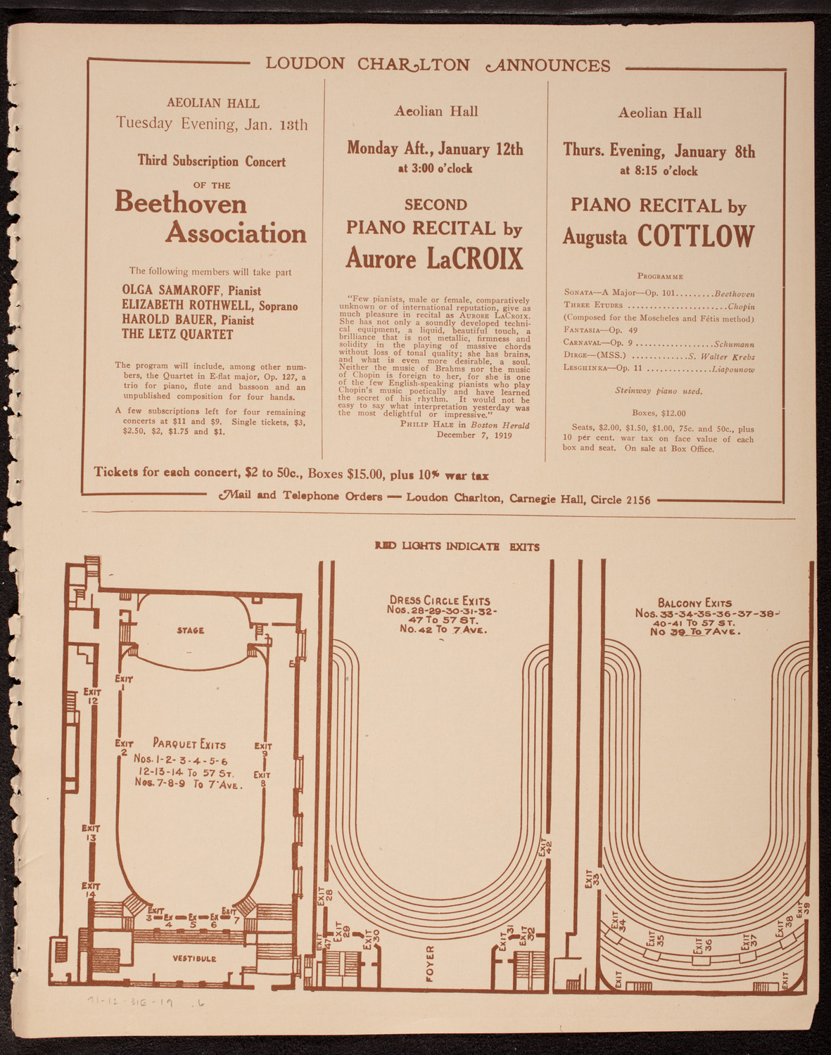 Arnold Volpe and his Symphony Orchestra with Anna Fitziu, Andres de Segurola, and Samuel Gardner, December 31, 1919, program page 11