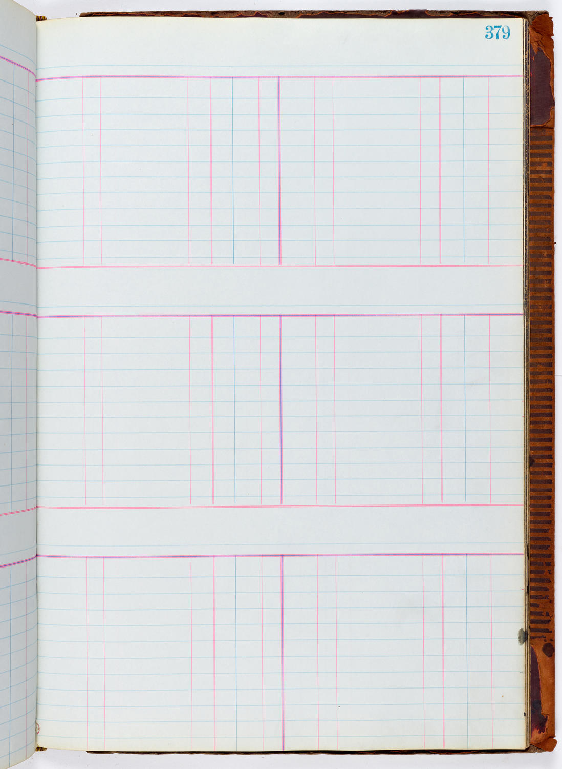 Music Hall Accounting Ledger, volume 1, page 379