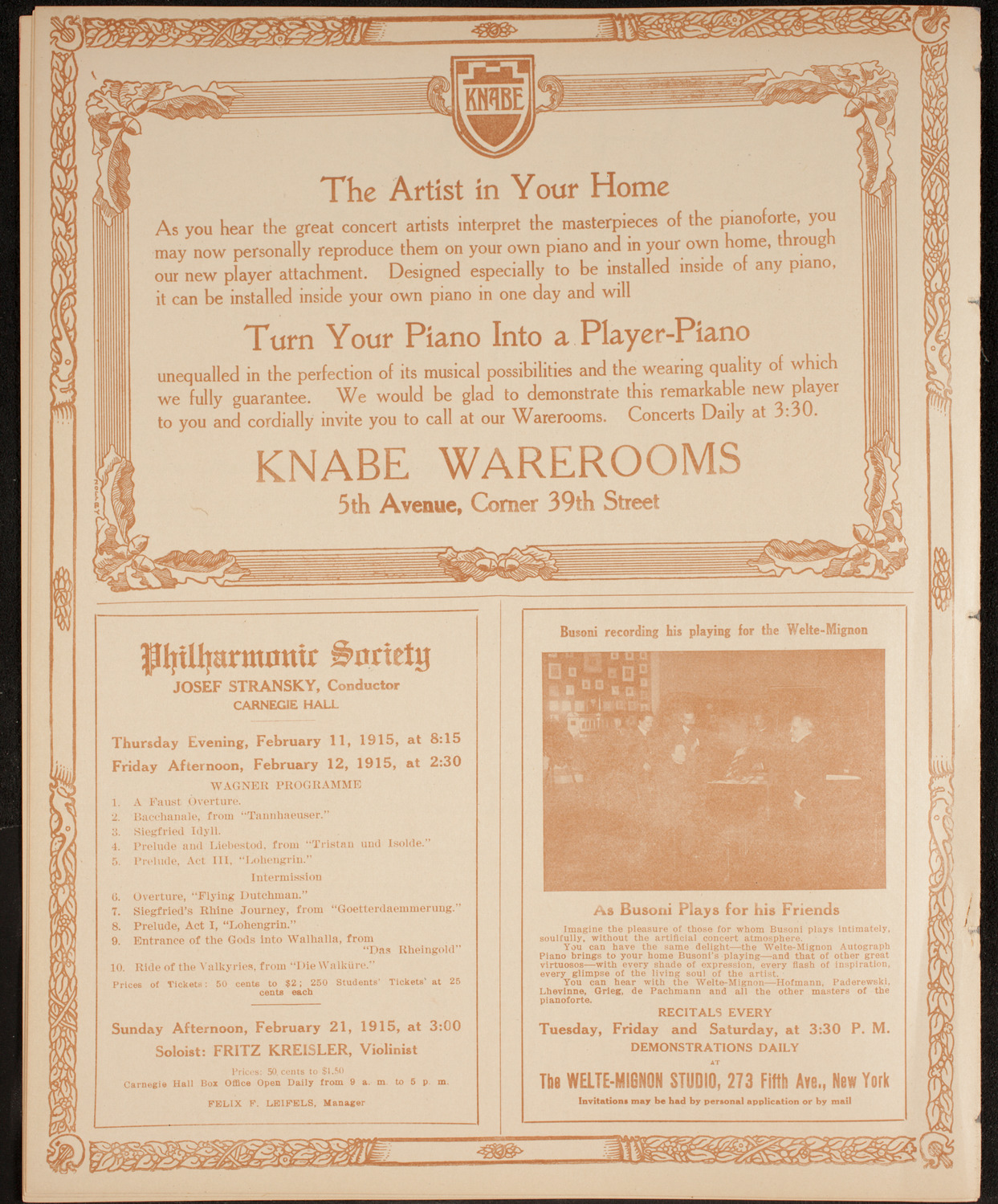 Edward S. Curtis Indian Picture Drama: In the Land of the Head Hunters, February 9, 1915, program page 12