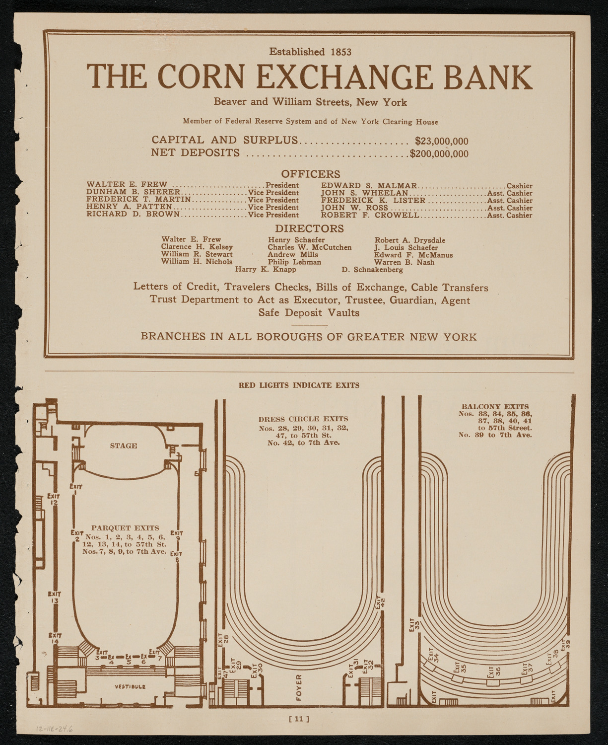 New York Philharmonic, December 11, 1924, program page 11