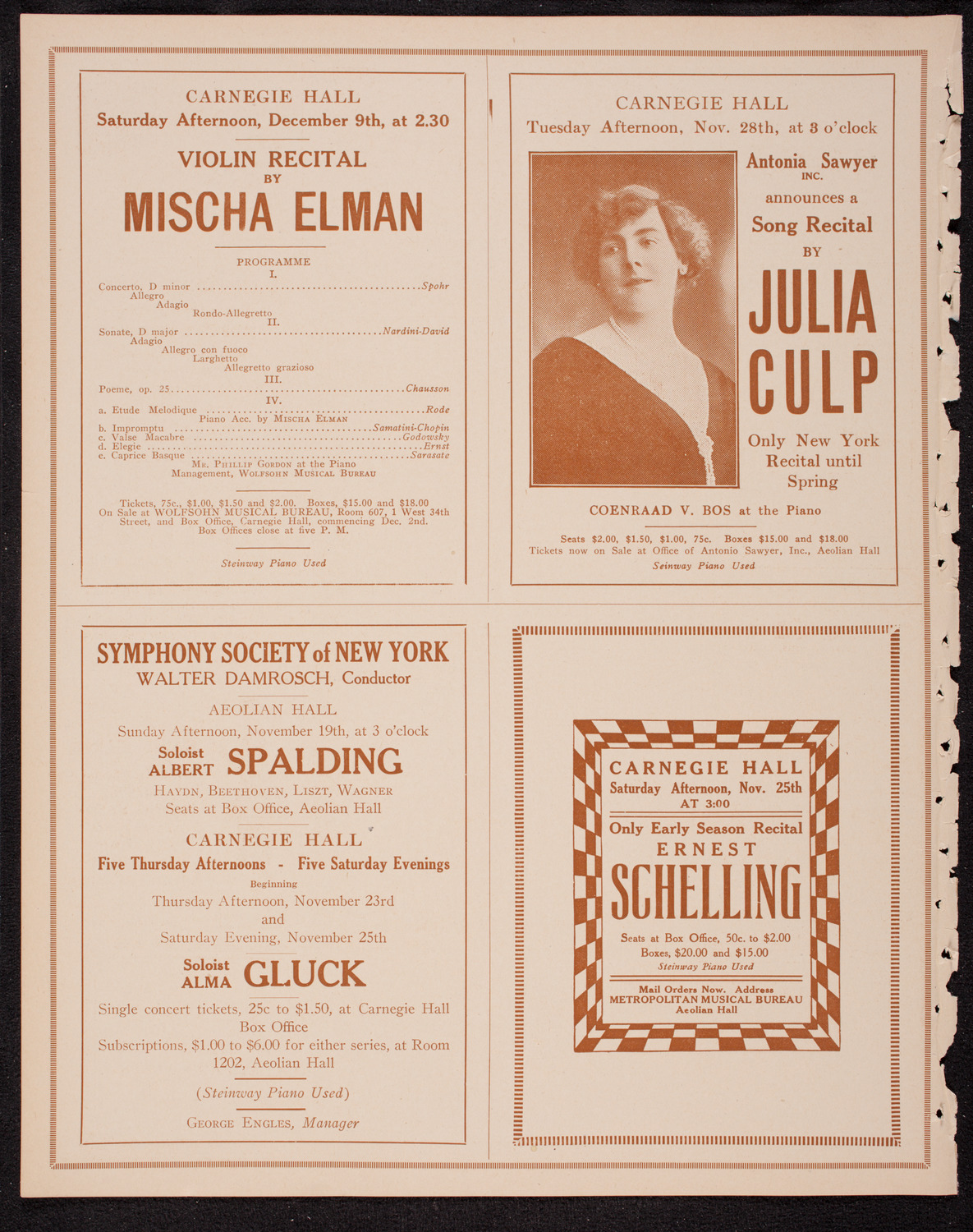 Symphony Concert for Young People, November 18, 1916, program page 8