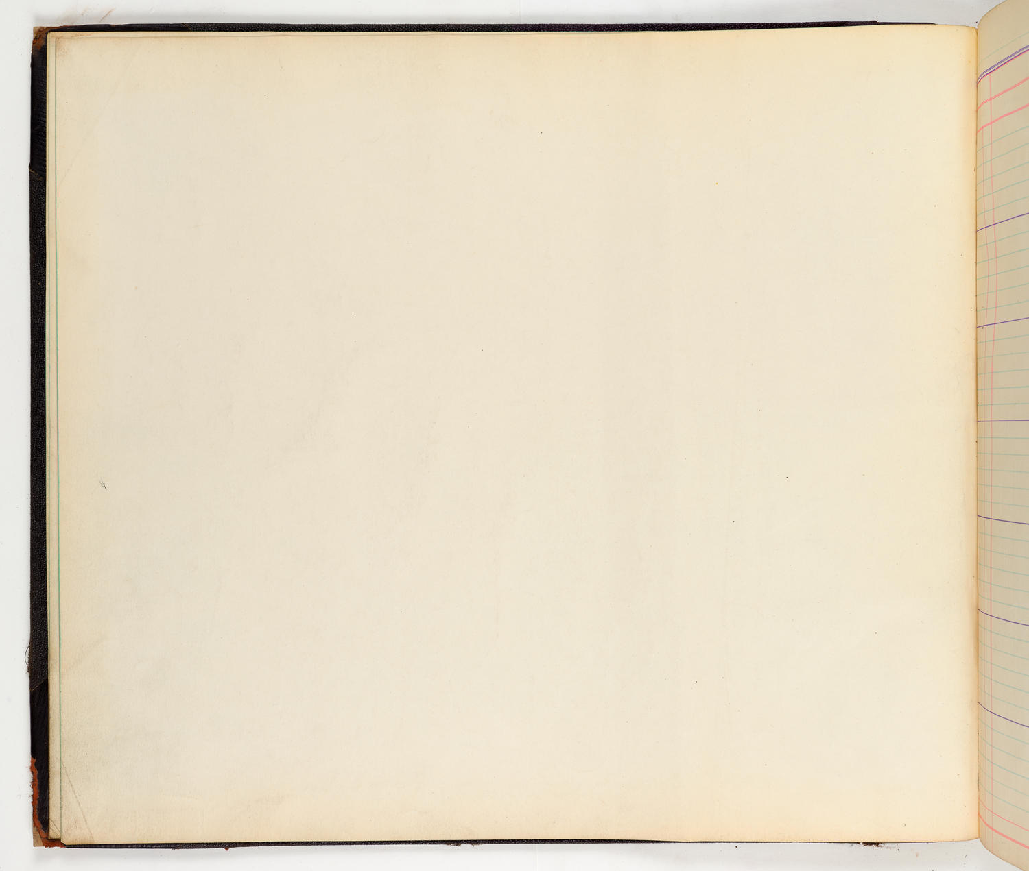 Music Hall Accounting Ledger Cash Book, volume 8, front endpage 4