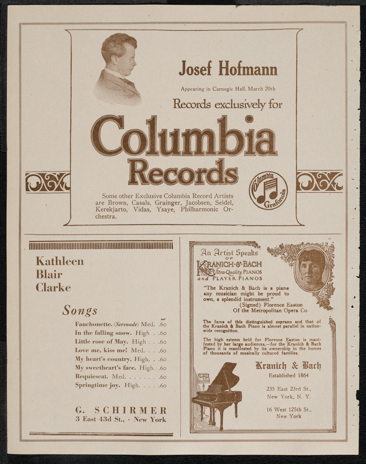 New York Symphony Orchestra, March 18, 1921, program page 6