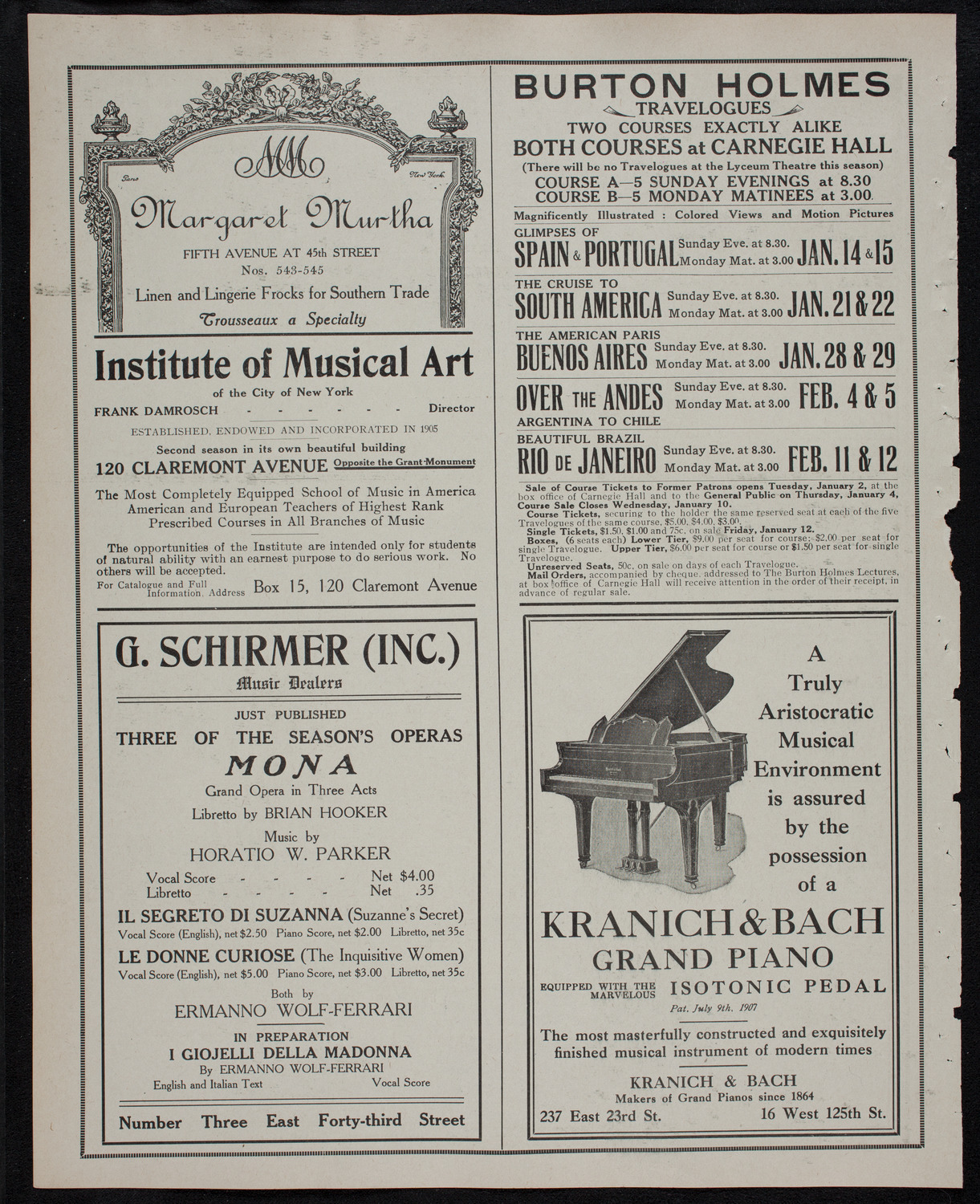Ludwig Wüllner, December 19, 1911, program page 6