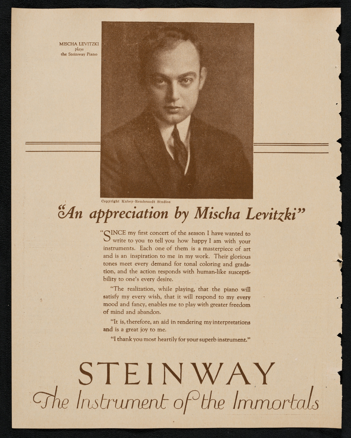 New York Symphony Orchestra, February 9, 1923, program page 4