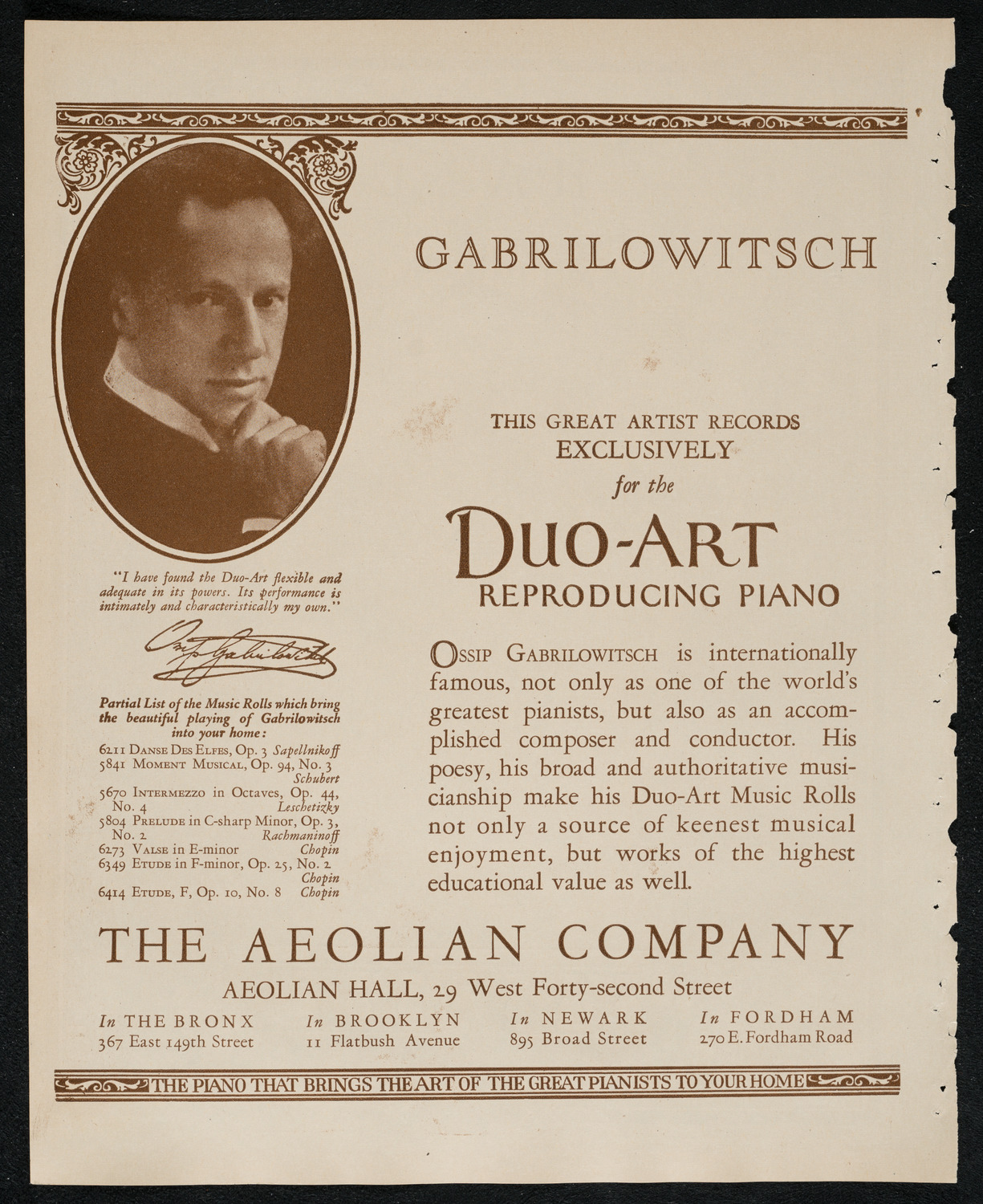 Cleveland Orchestra, December 9, 1924, program page 2