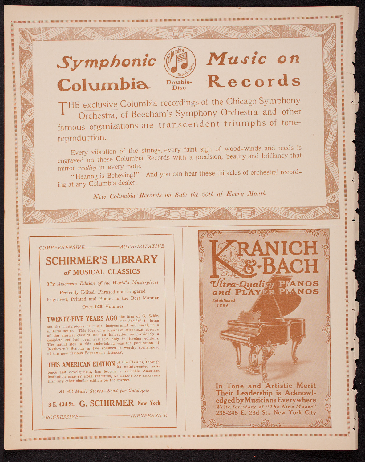 Teresa Carreño, Piano, October 27, 1916, program page 6