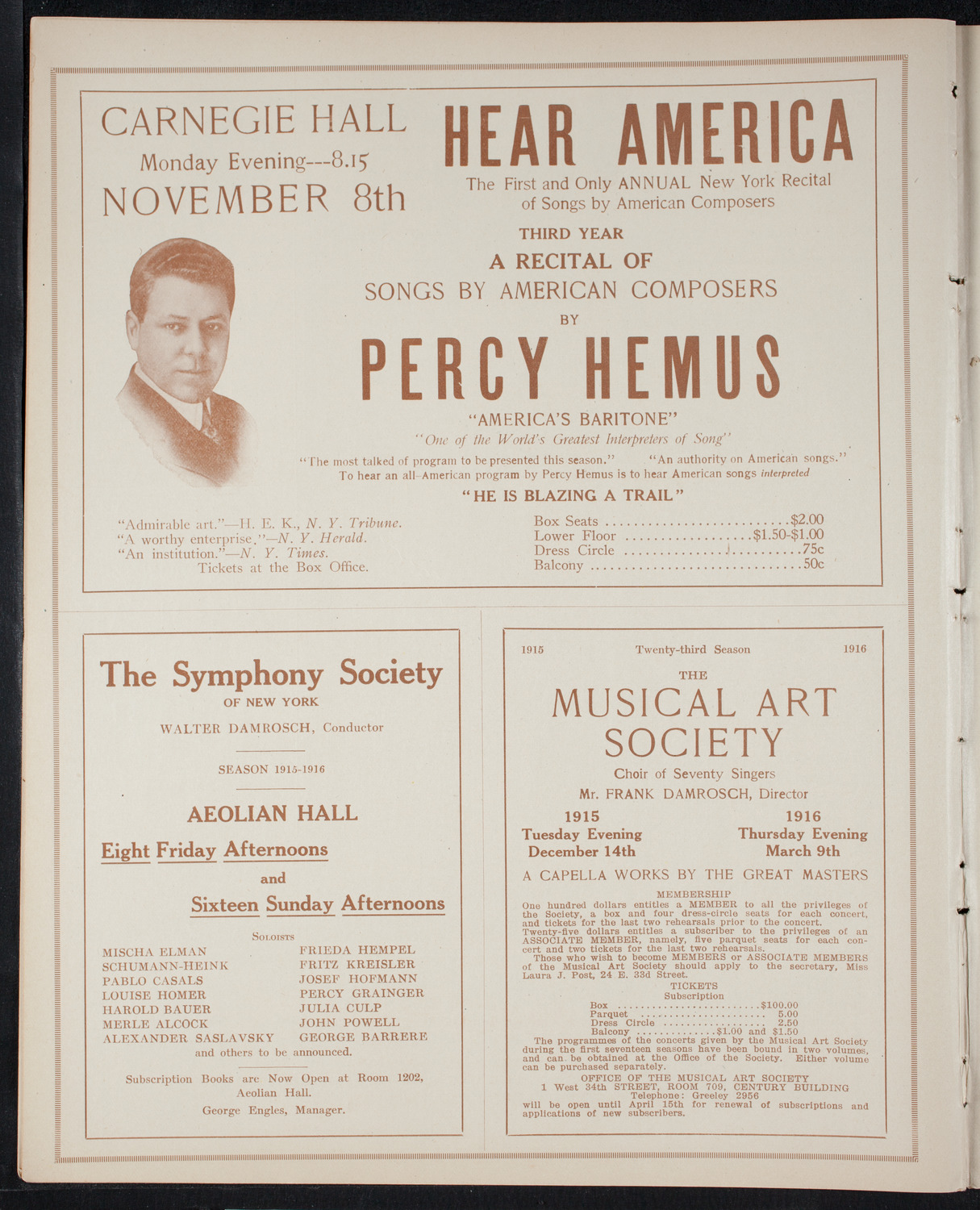 Fashion Show: "Yesterday or To-Morrow", October 8, 1915, program page 8