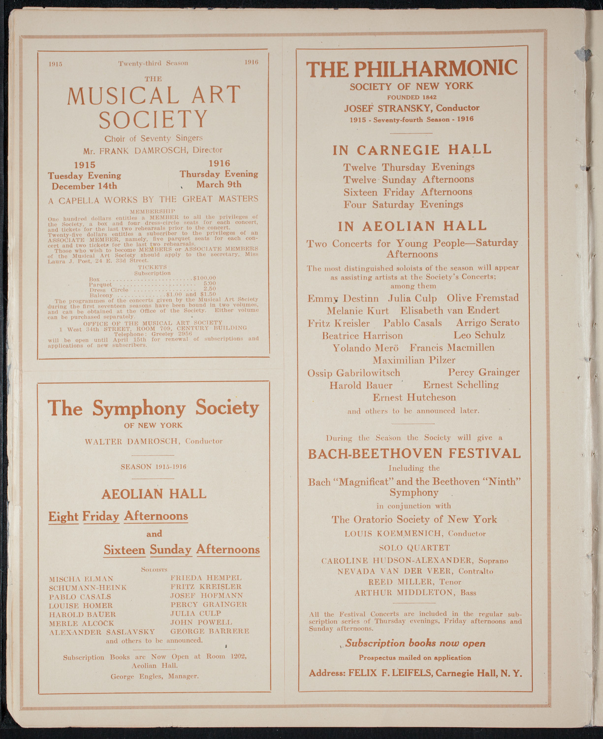 Tsingtau Orchestra, October 2, 1915, program page 8