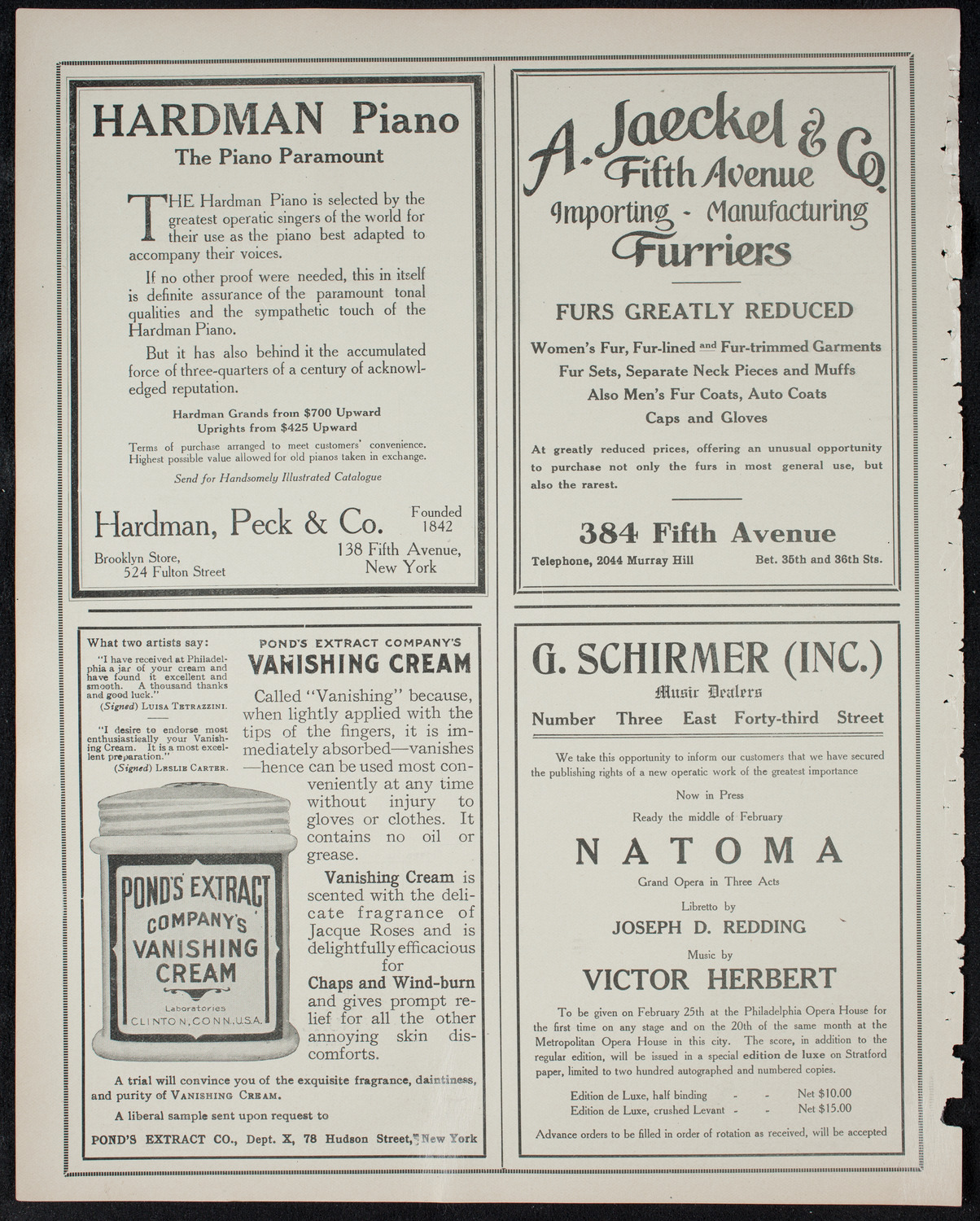 Burton Holmes Travelogue: Motor Journeys in Germany, February 5, 1911, program page 8