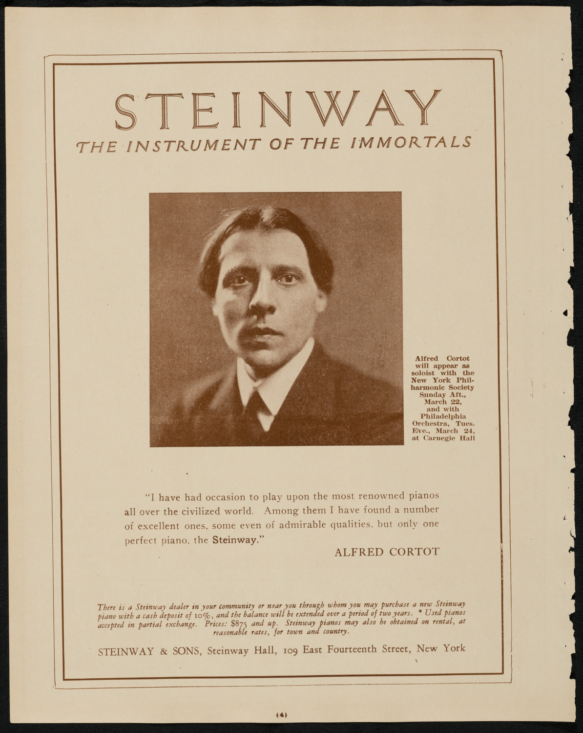 Tuskegee-Hampton Benefit Concert: Songs and Scenes from Dixie, March 23, 1925, program page 4