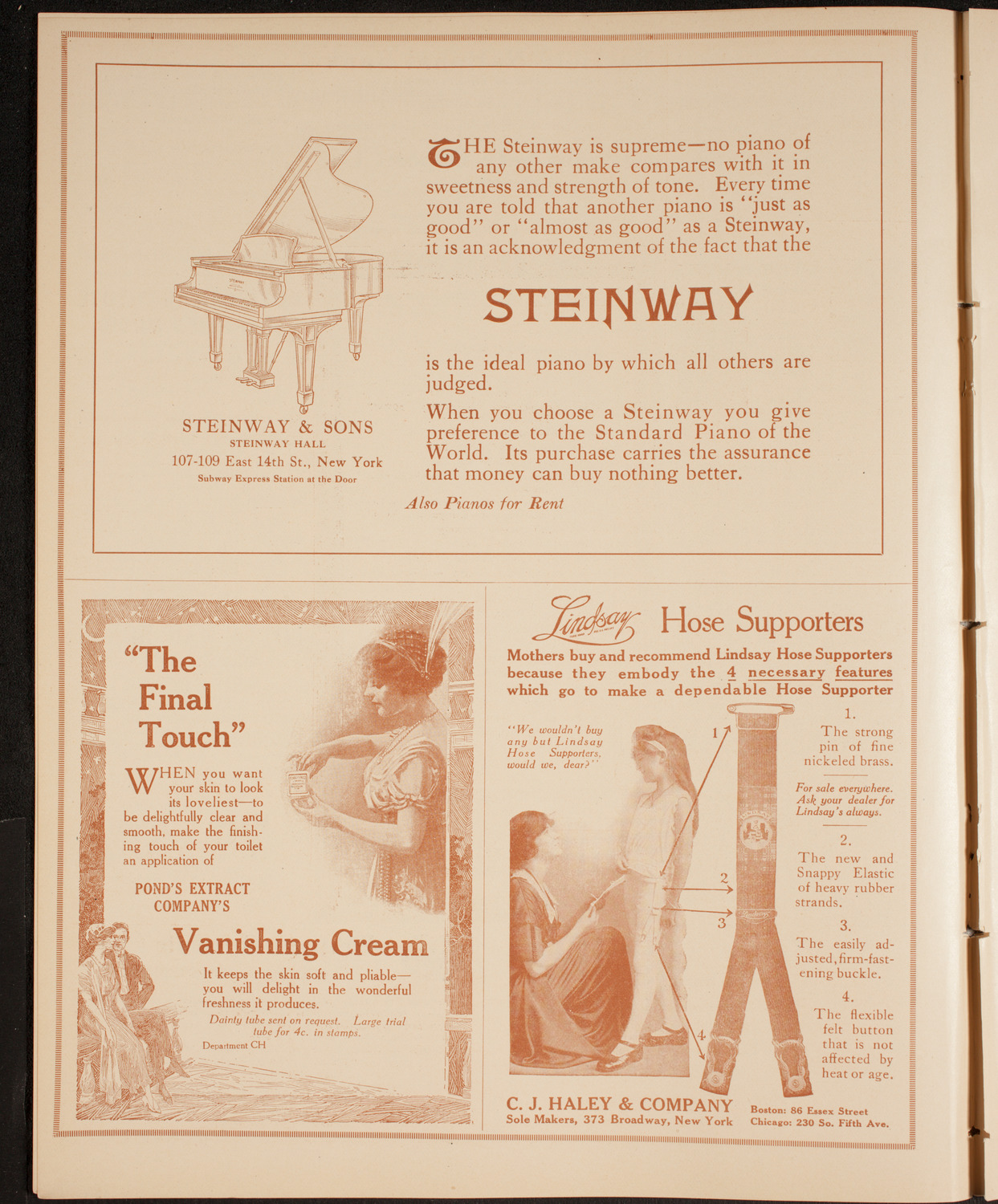 New York Philharmonic, November 12, 1914, program page 4