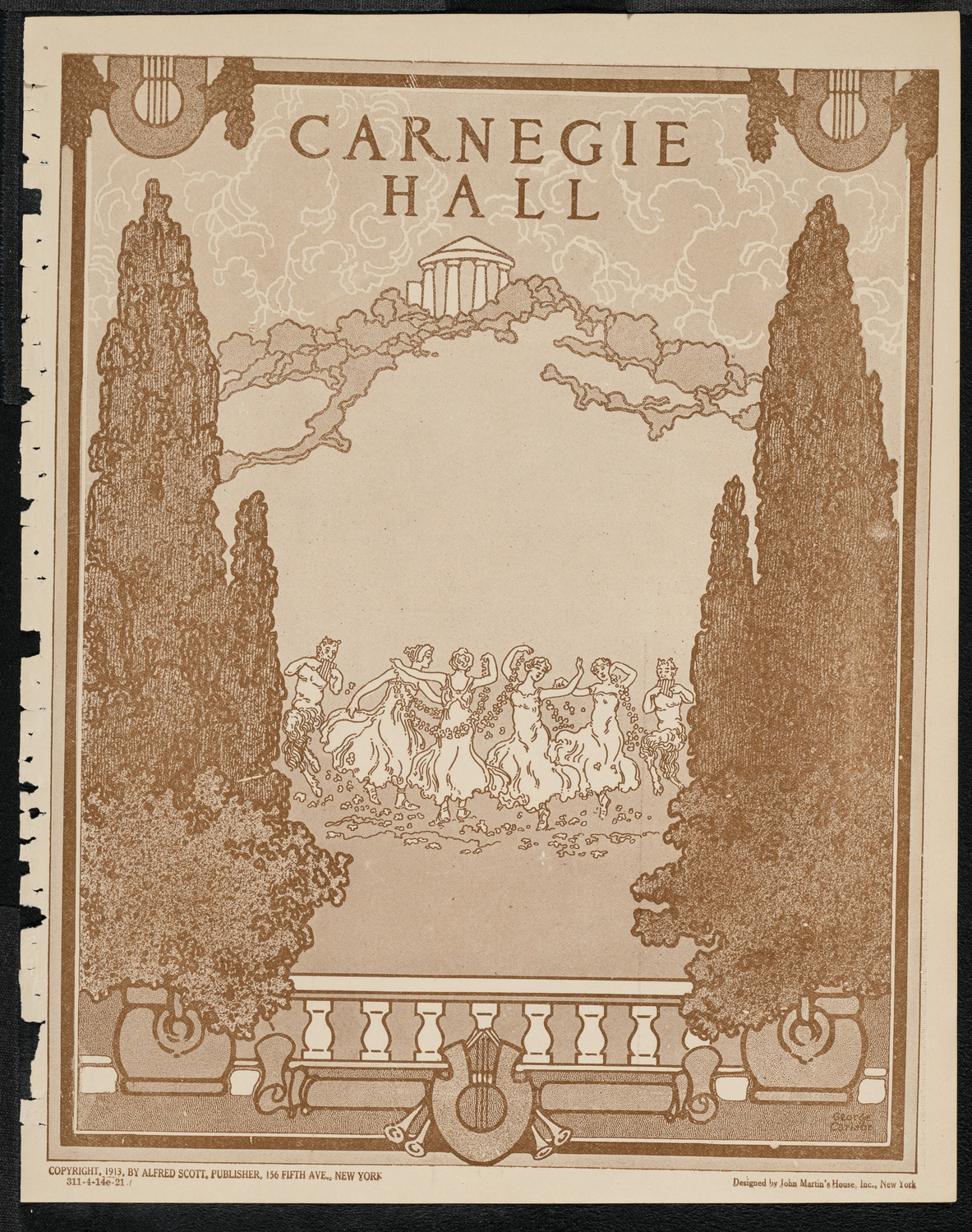 Rudolph Bochco, Violin, April 14, 1921, program page 1