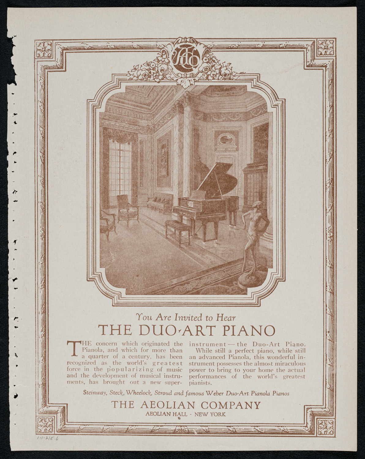 Toscha Seidel, Violin, January 1, 1921, program page 11
