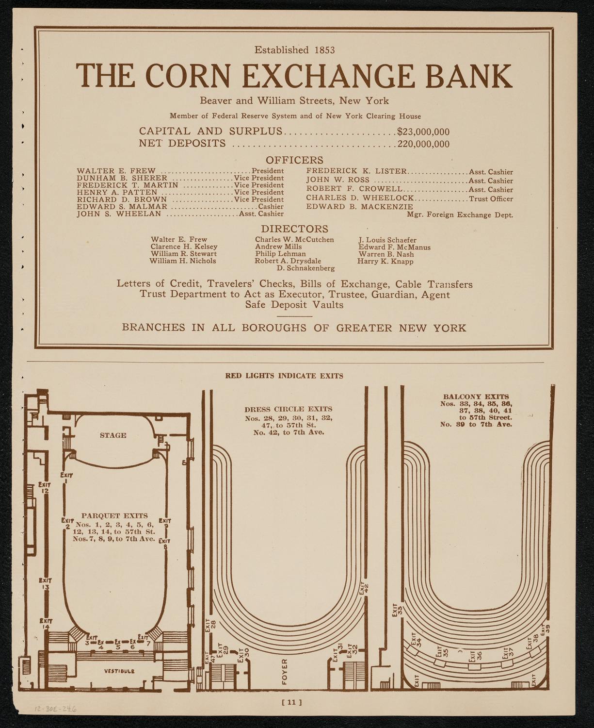Schola Cantorum of New York, December 30, 1924, program page 11