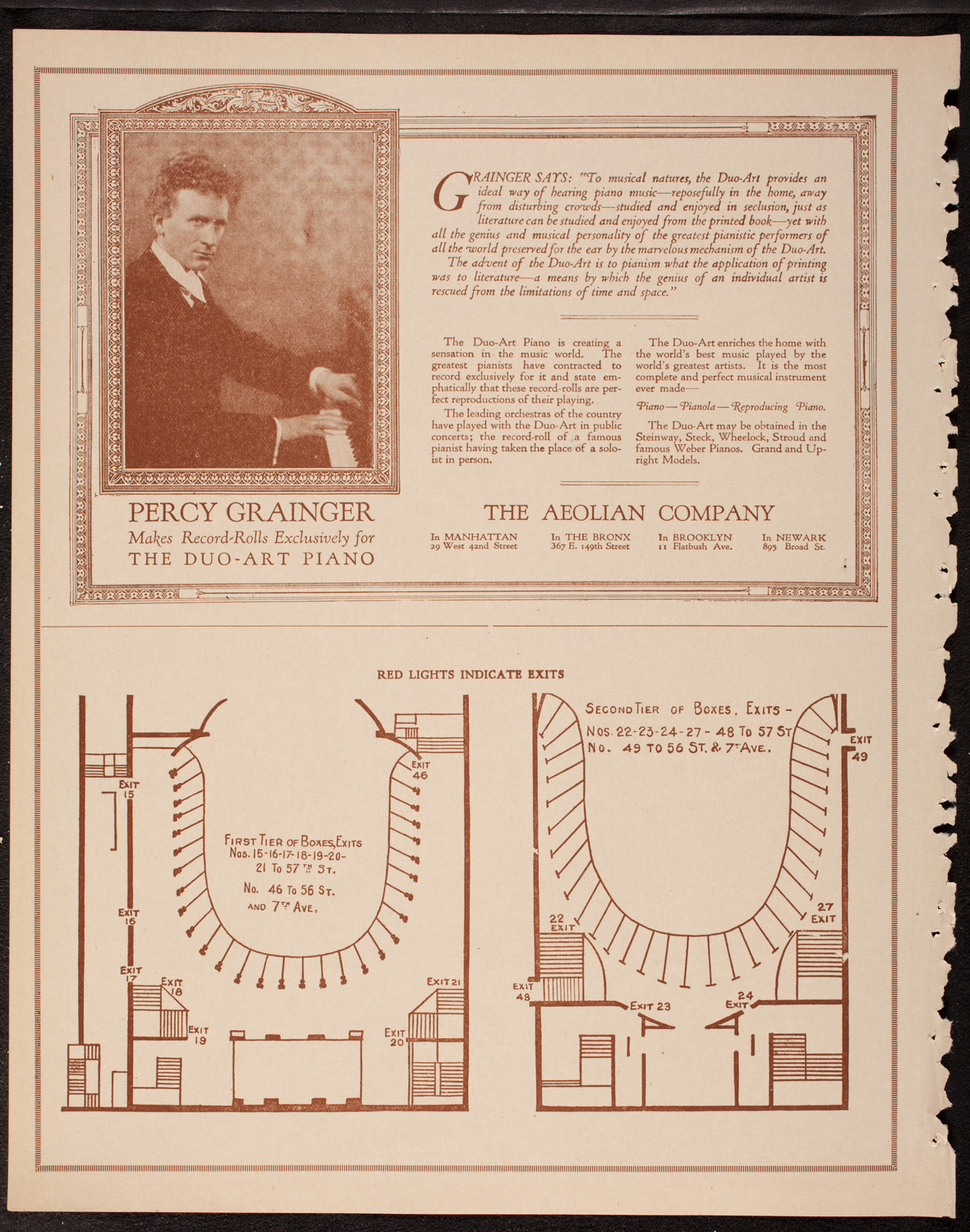 Nina Tarasova, Folk Singer, and Max Gegna, Cello, December 13, 1919, program page 10