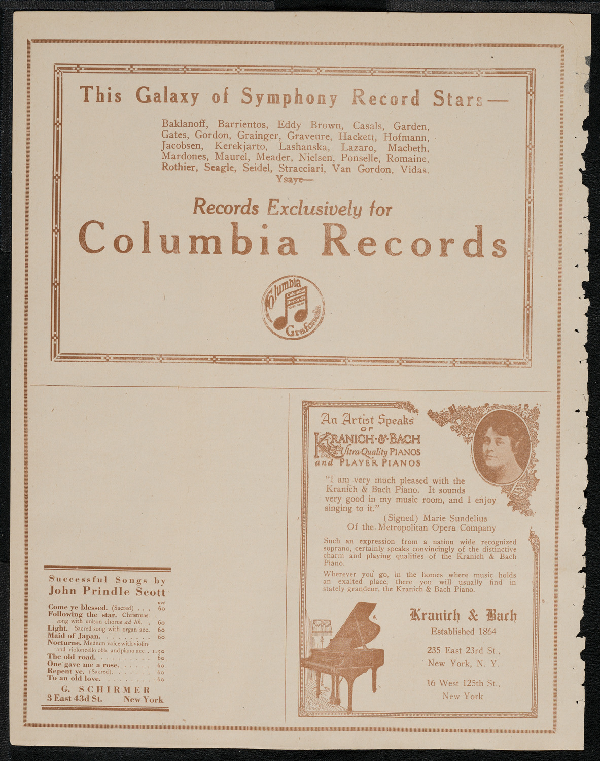 New York Philharmonic, March 3, 1921, program page 6