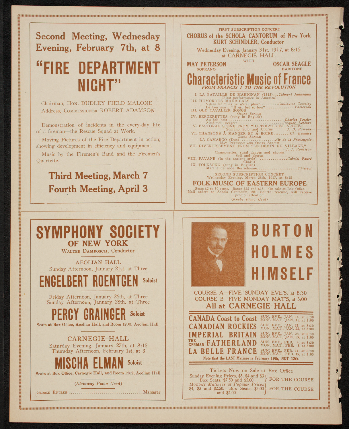 The Civic Forum, January 10, 1917, program page 8