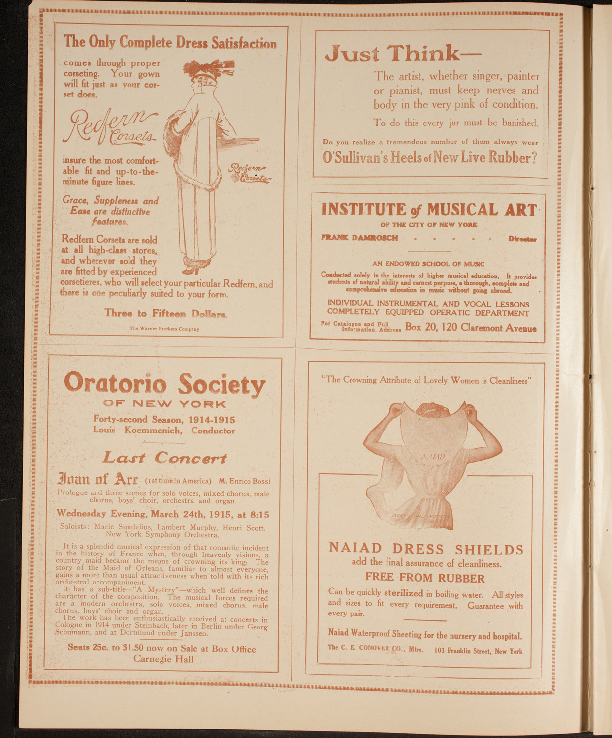 Boston Symphony Orchestra, January 7, 1915, program page 2