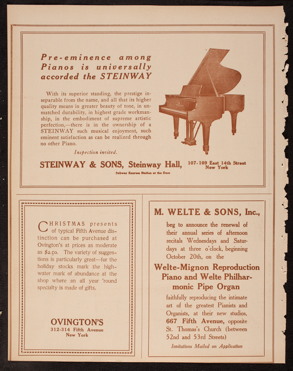 Lecture by Sergeant Arthur Guy Empey, November 28, 1917, program page 4