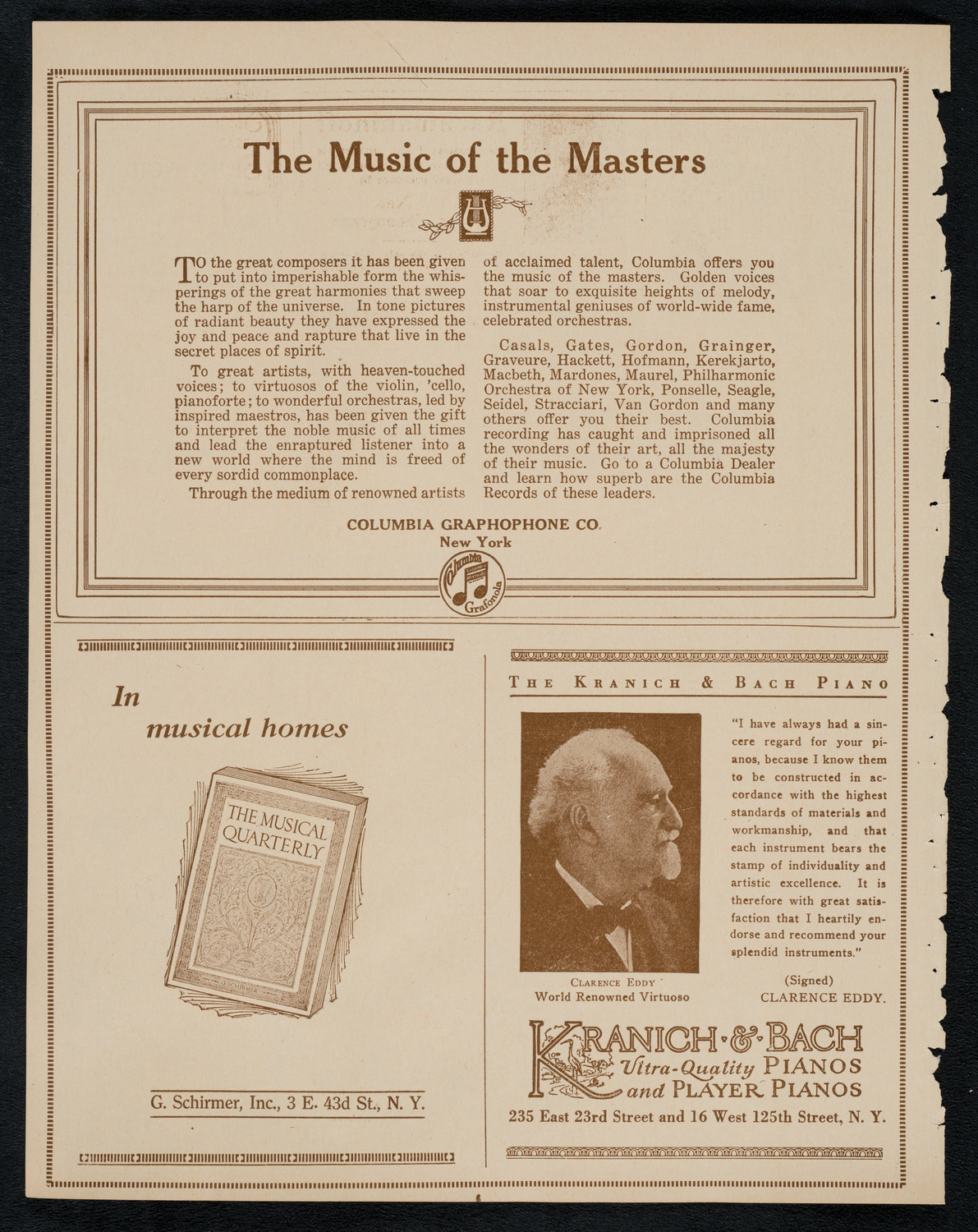 United Singers of New York, March 11, 1923, program page 6