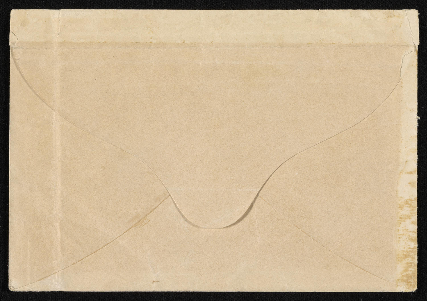 Envelope for Franz Liszt calling card, October 4, 1860 (back)