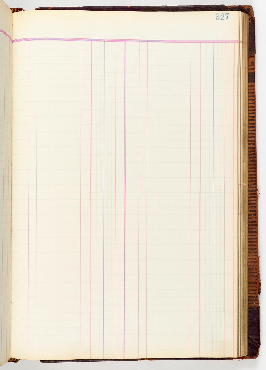 Music Hall Accounting Ledger, volume 3, page 327