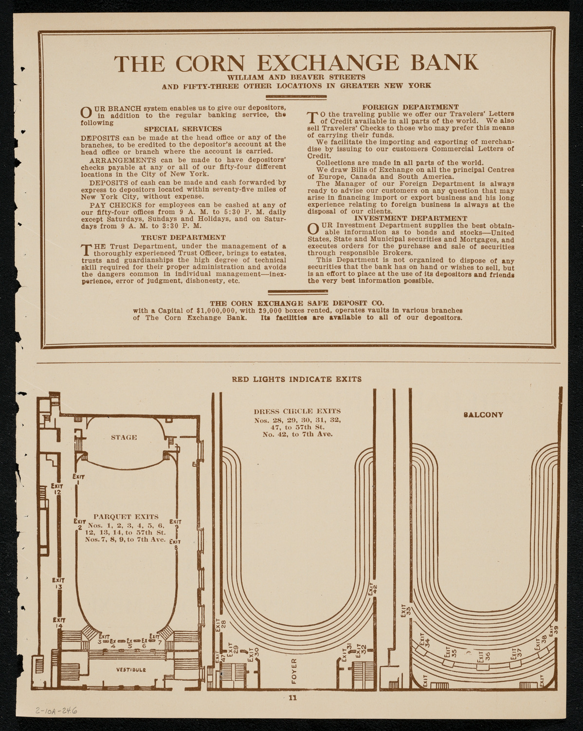 New York Philharmonic, February 10, 1924, program page 11