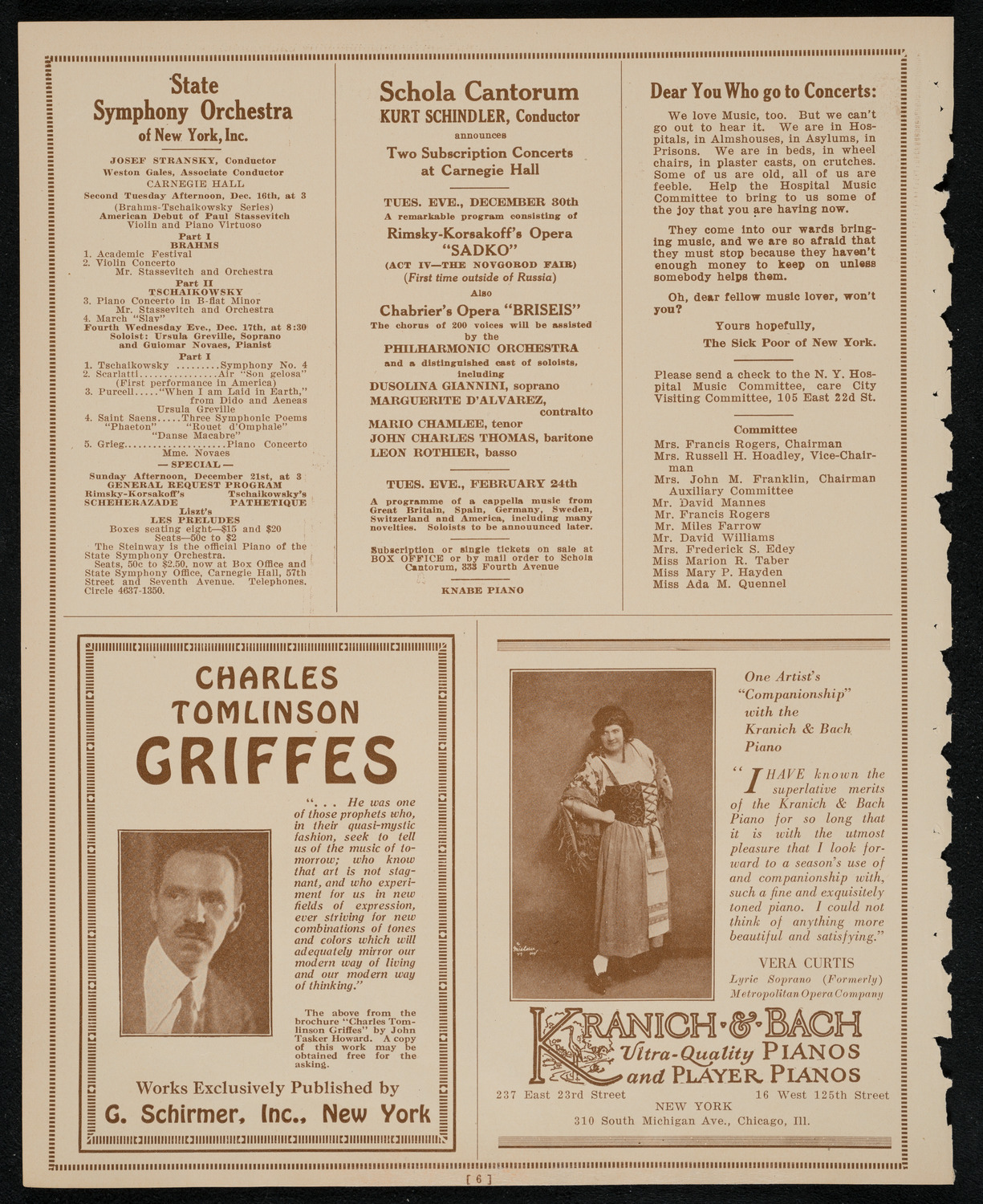 Symphony Concert for Young People, December 13, 1924, program page 6