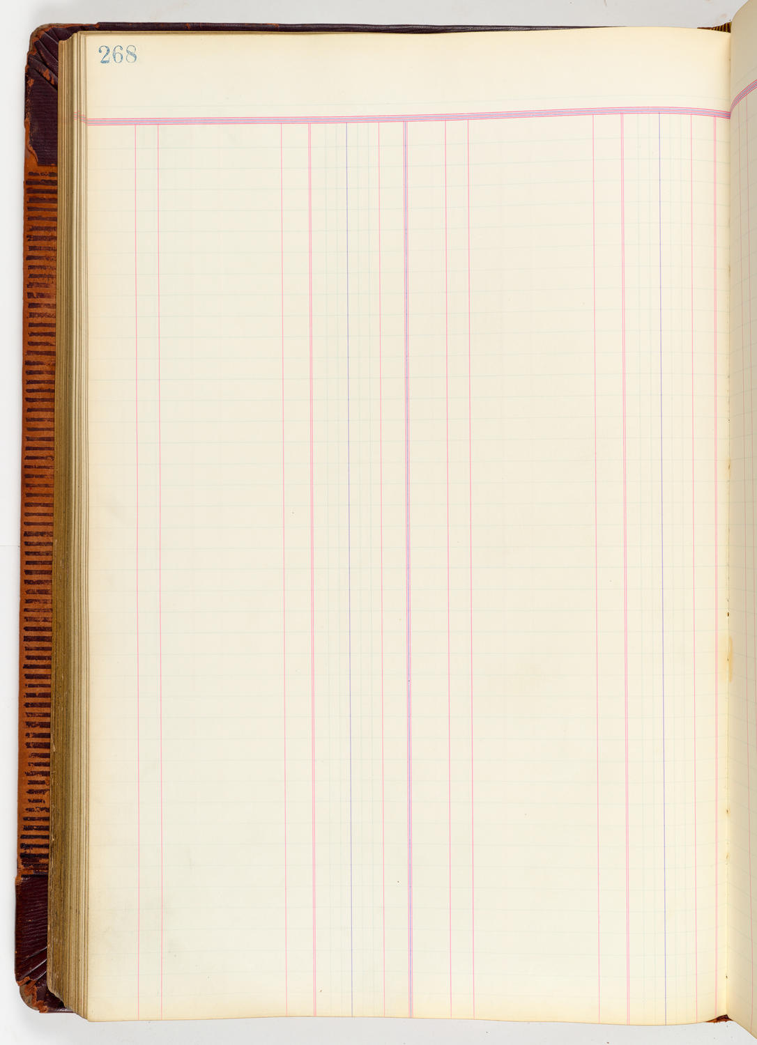 Music Hall Accounting Ledger, volume 3, page 268
